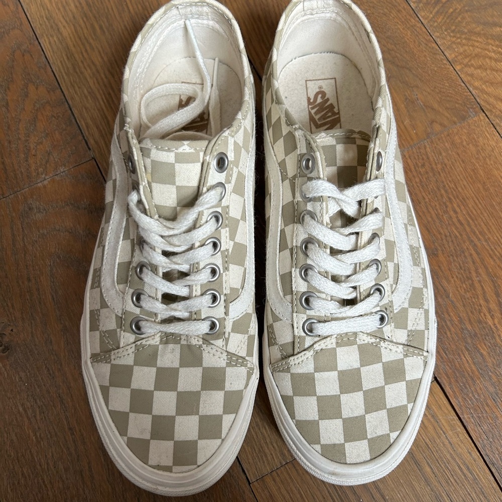 Vans Checkered Lace Up Sneakers